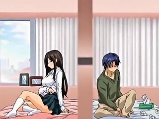Young Hentai Couple Pussy Creampie